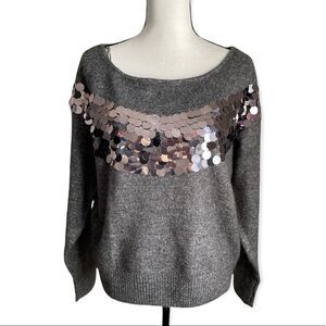 NWT Calligraphie Sequin Embellished Pullover Sweater
